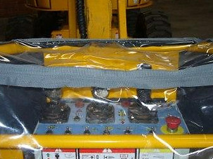 Capa de proteção para painel de controle de plataforma elevatória