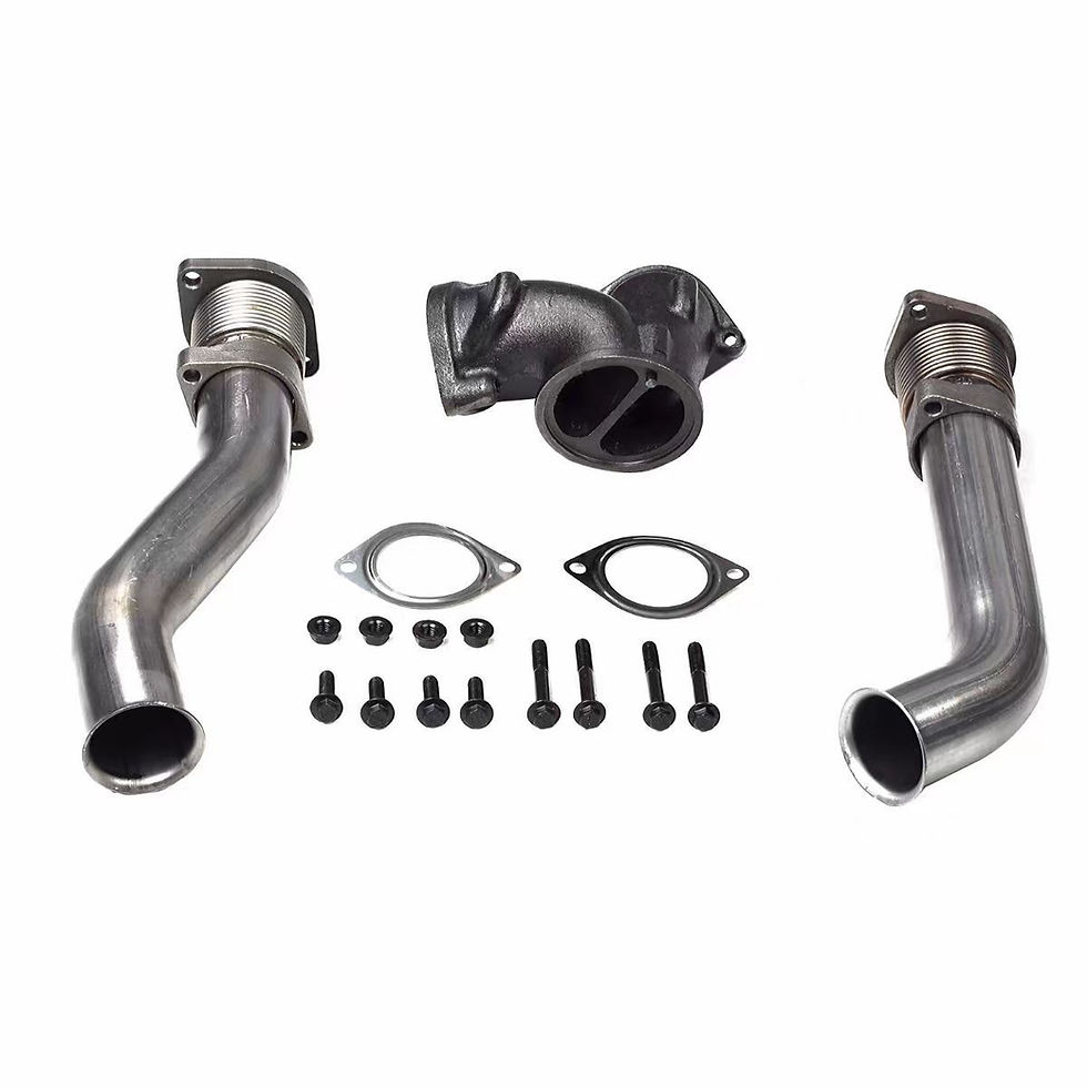 Exhaust Up Pipes + Gaskets for 99.5-03 7.3L Powerstroke