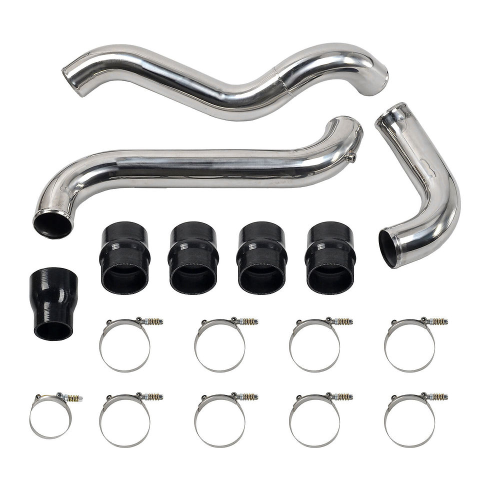 Polished Intercooler Pipe &Boot Kit For 2011-2016 GMC CHEVY 6.6 6.6L LML Duramax