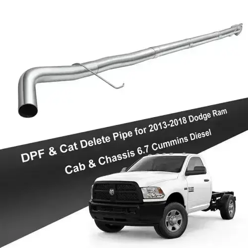 Thumbnail: 4" Turbo-Back 2013-2024 DPF Delete 6.7 Dodge Ram Cummins Cab & Chassis