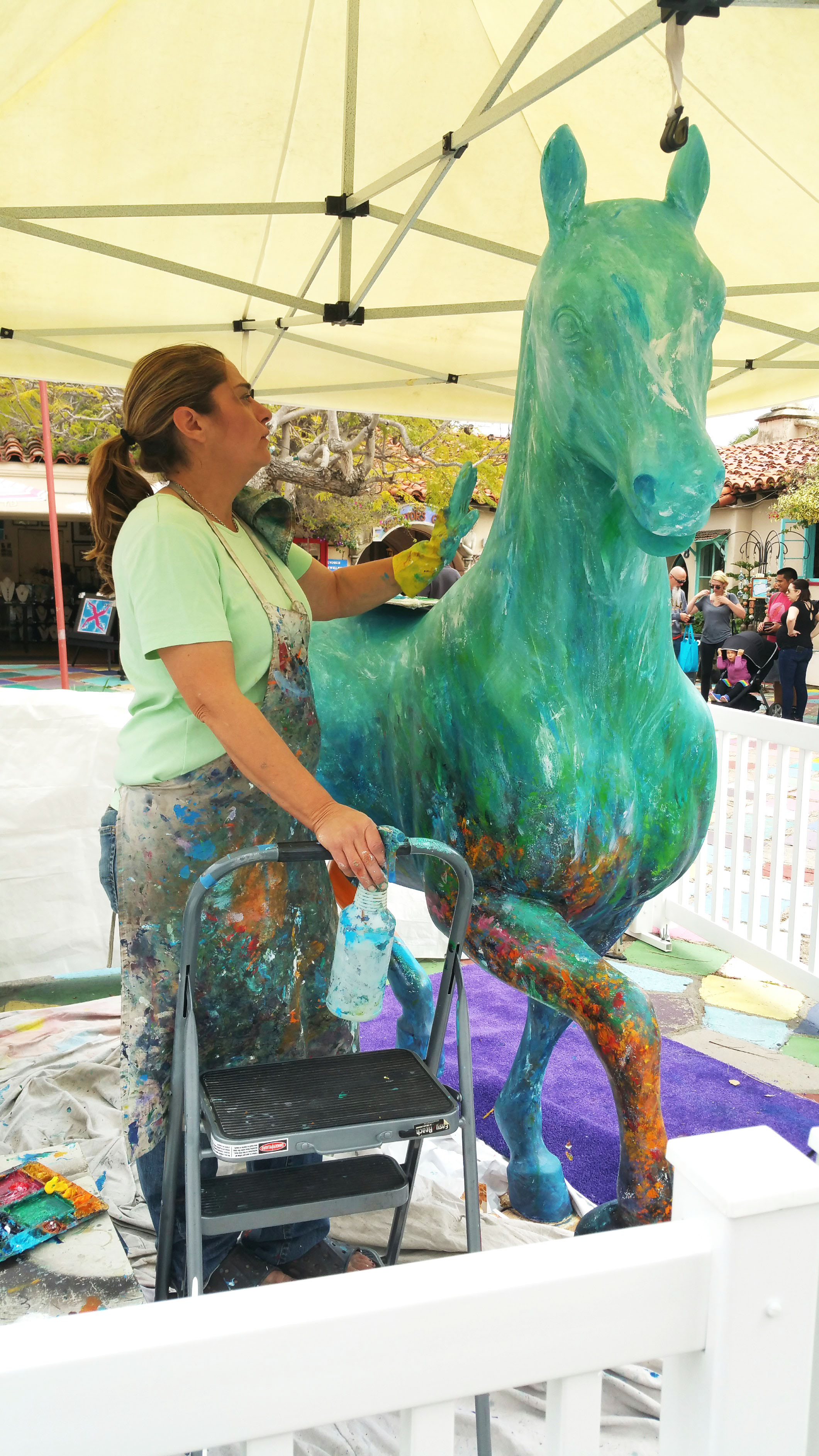 Bonnie Chance with "Sea Biscut"