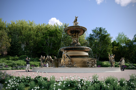 "Behold Your Little Ones" Fountain