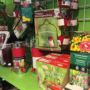 Display f Hummingbird supplies