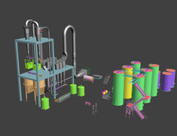 Modified starch 3D model