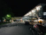 Burlington Airport at night