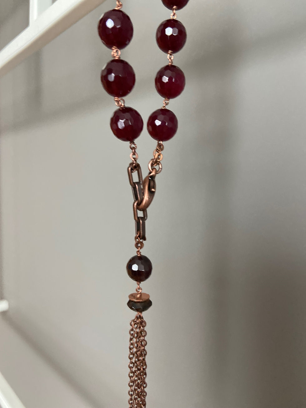 Miniatura: Braccialetto Dorota agata bordeaux