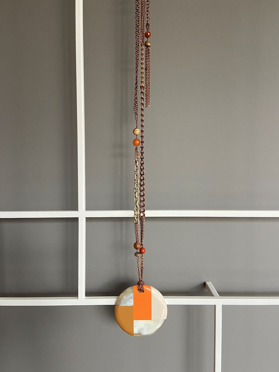 Miniatura: Collana Femme ciondolo arancio