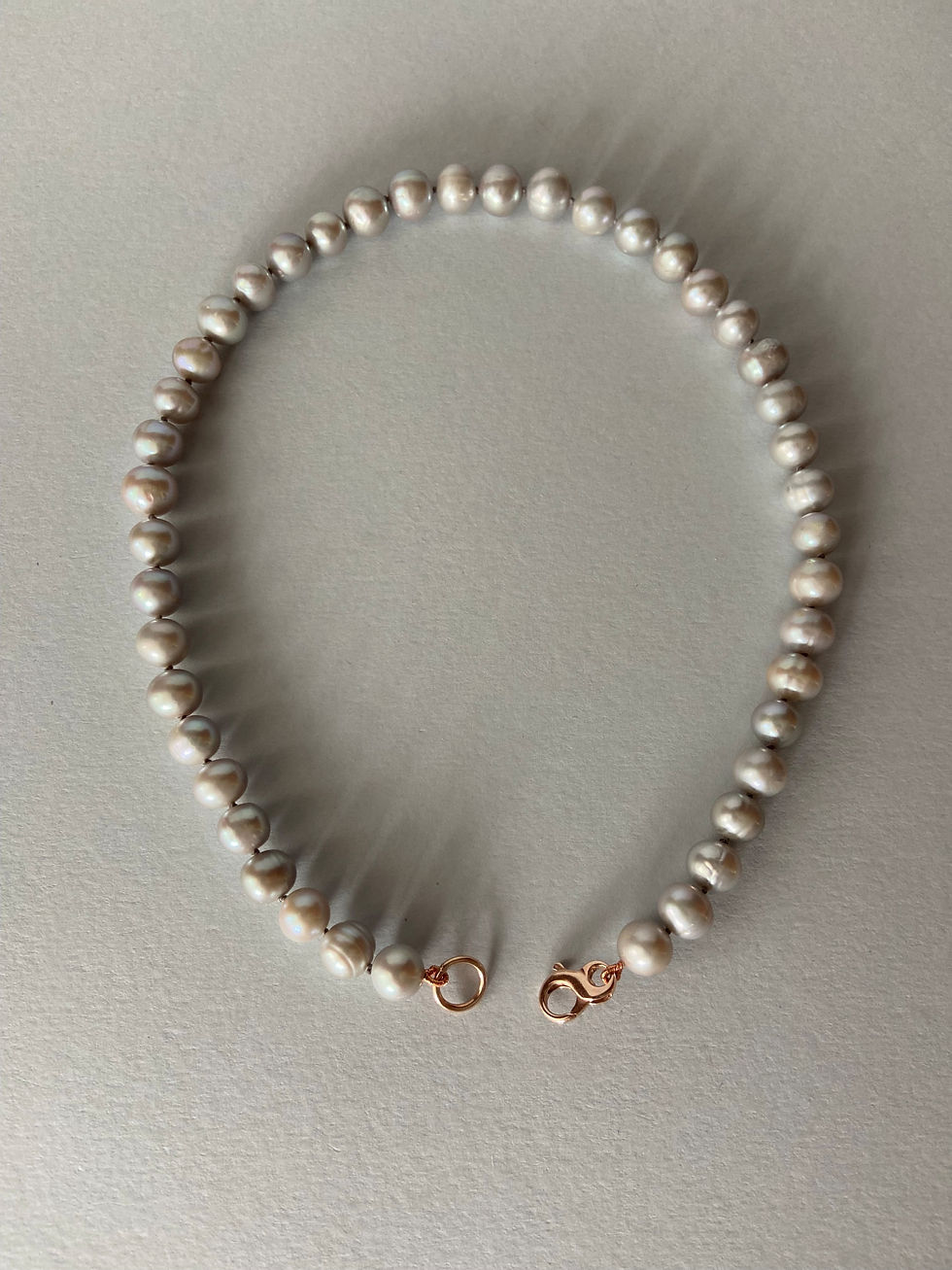 Miniatura: Collana Happiness perla grigia