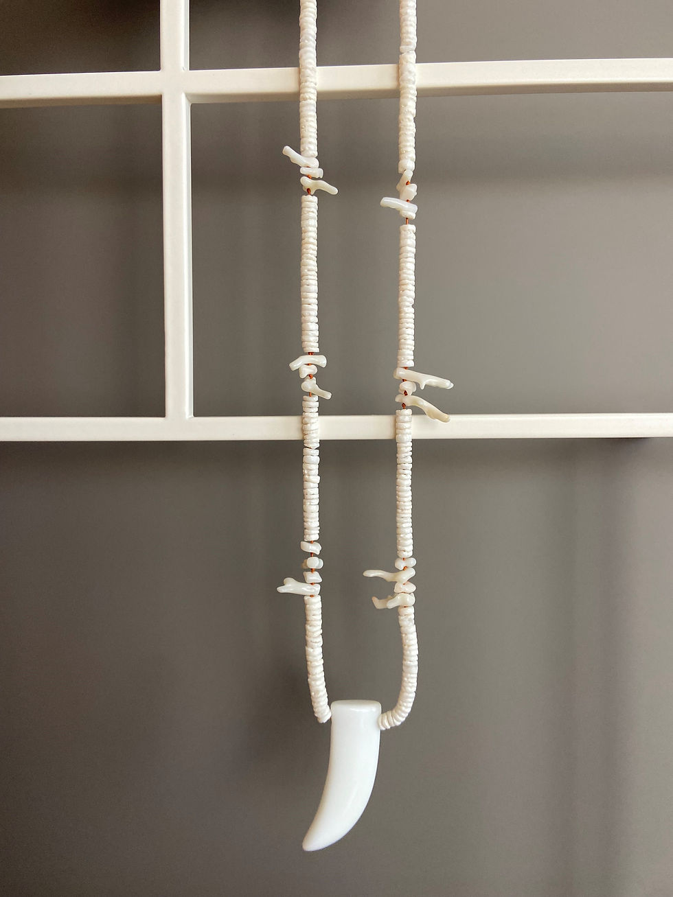 Miniatura: Collana Freedom corno bianco