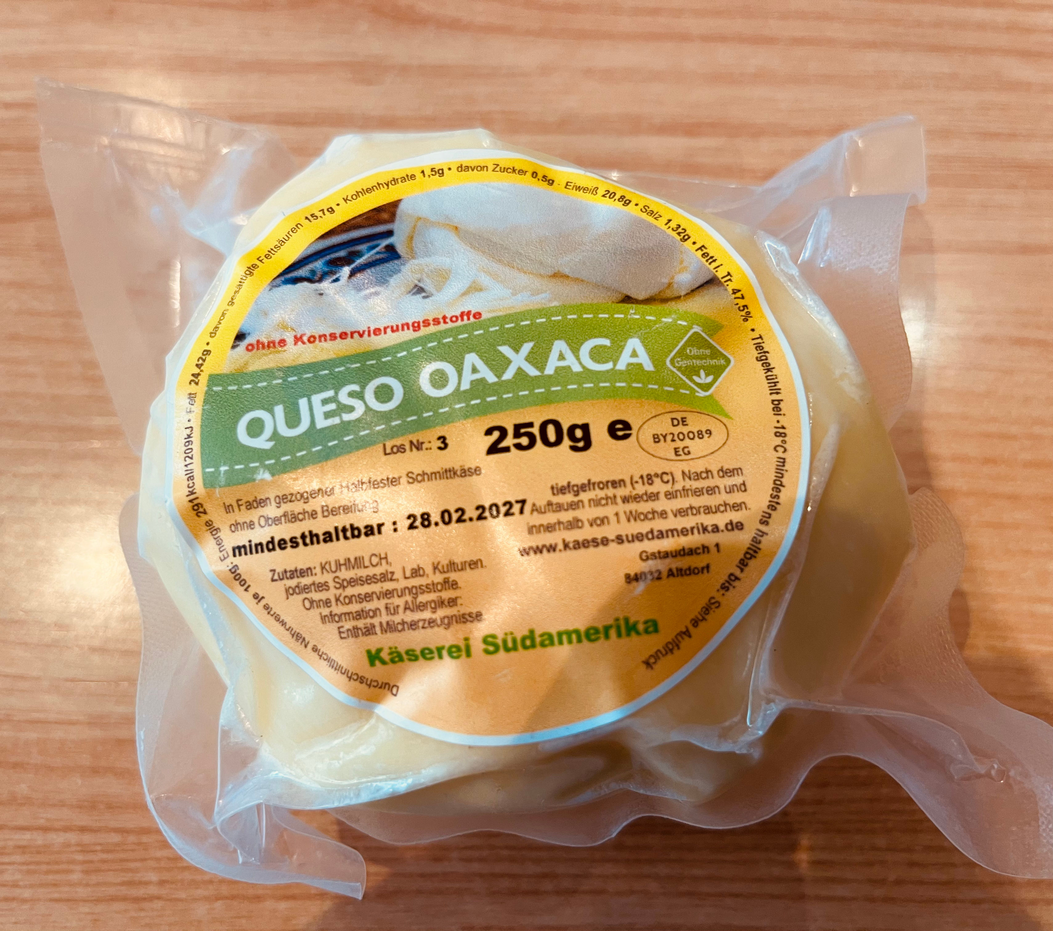 Queso Oaxaca 250 g
