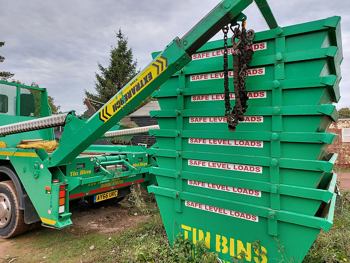 lorry and stack of skips.JPG