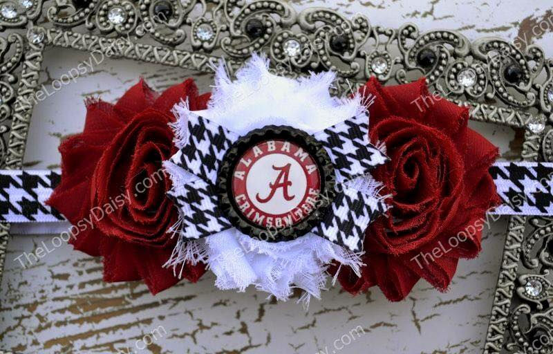 University of Alabama "Roll Tide" Headband Bow