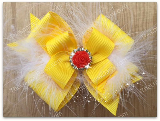 Belle (Beauty and the Beast) Hair Bow