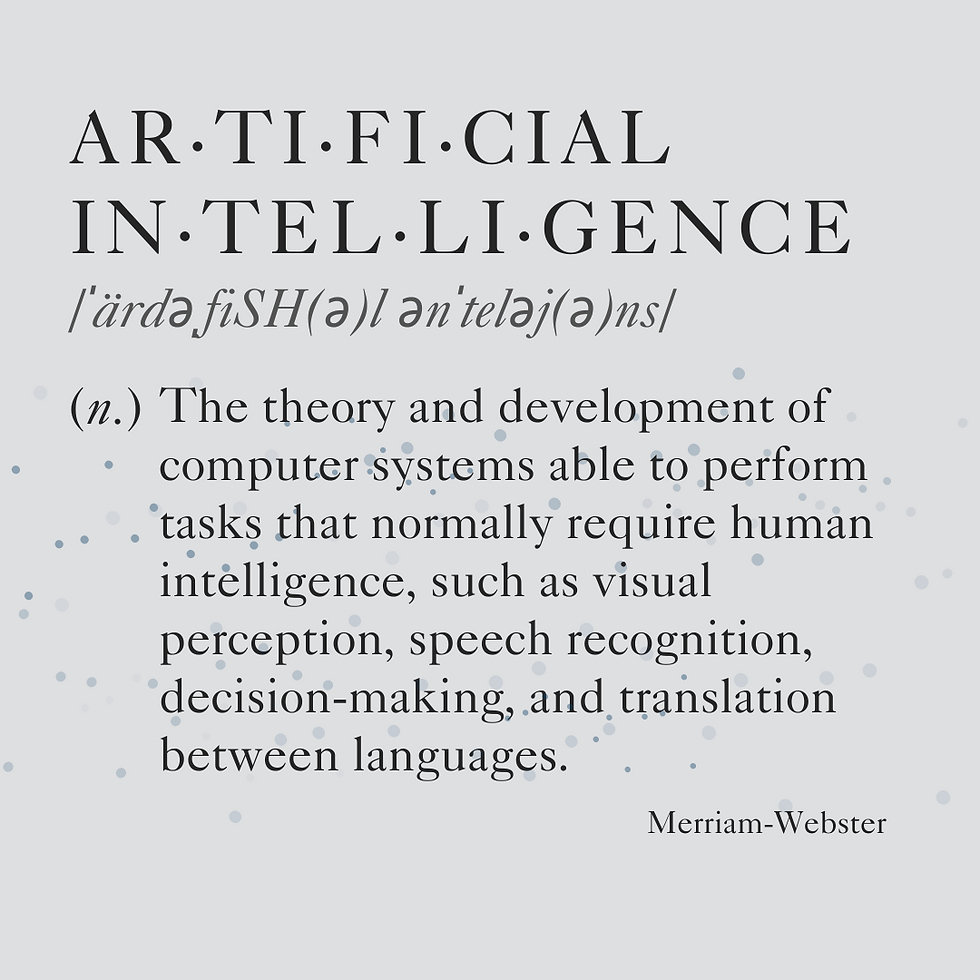 Artifician Intelligence in EP