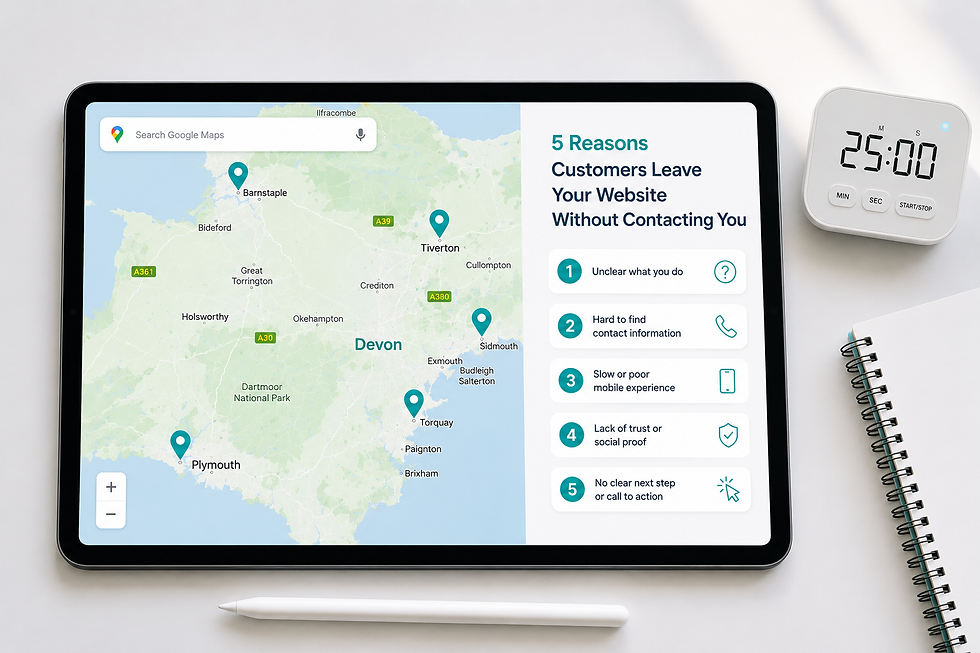 Market My Media - Devon Digital Marketing - Reason Why People Leave Your Website - Blog.pn