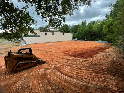 Grading and yard preparation for landscaping services in Spartanburg South Carolina