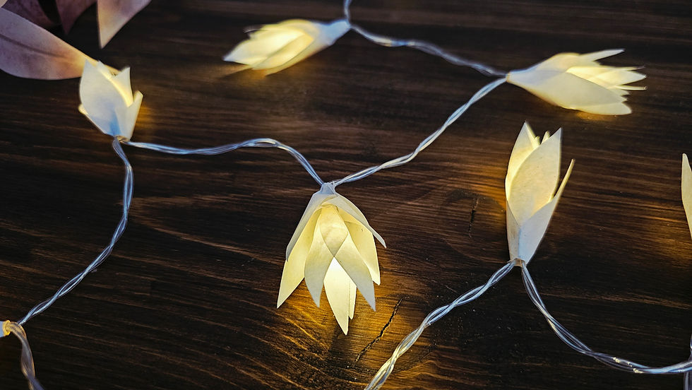 Paper Blossom Fairy Lights