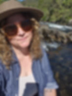 rebecca massek posing by the Consumnes River