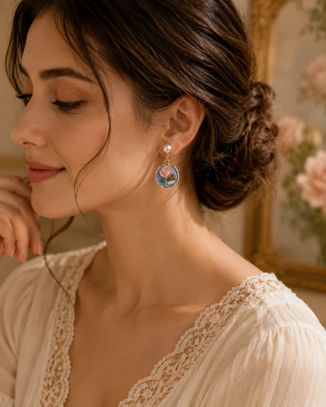Thumbnail: HER.itage Enamel Earrings
