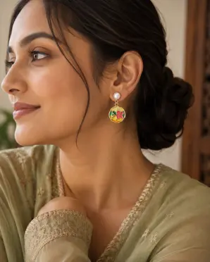 Thumbnail: HER.itage Enamel Earrings