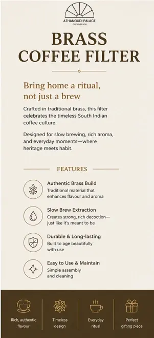 Thumbnail: Chettinad Brass Filter Coffee Maker