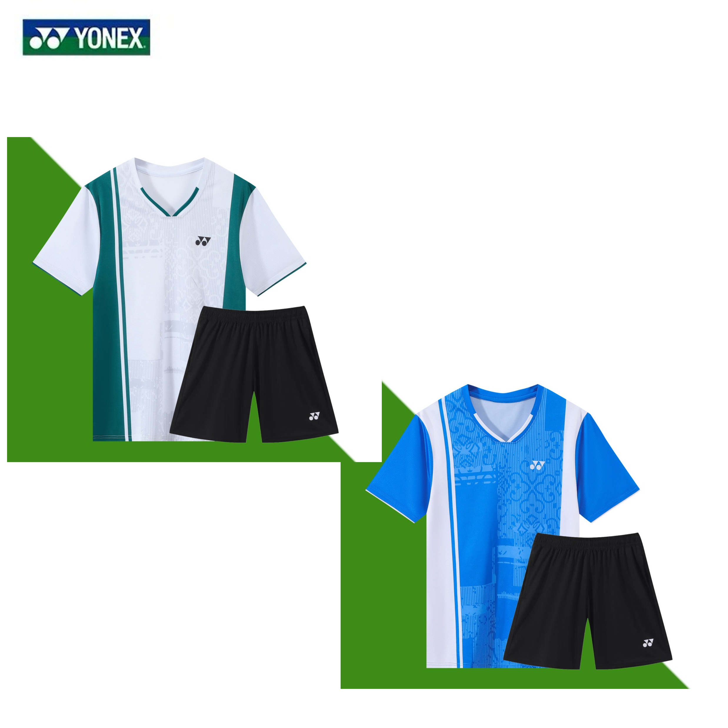 Yonex Game Wear T-Shirt Badminton Tennis Breathable Quick Dry Street Map Pattern