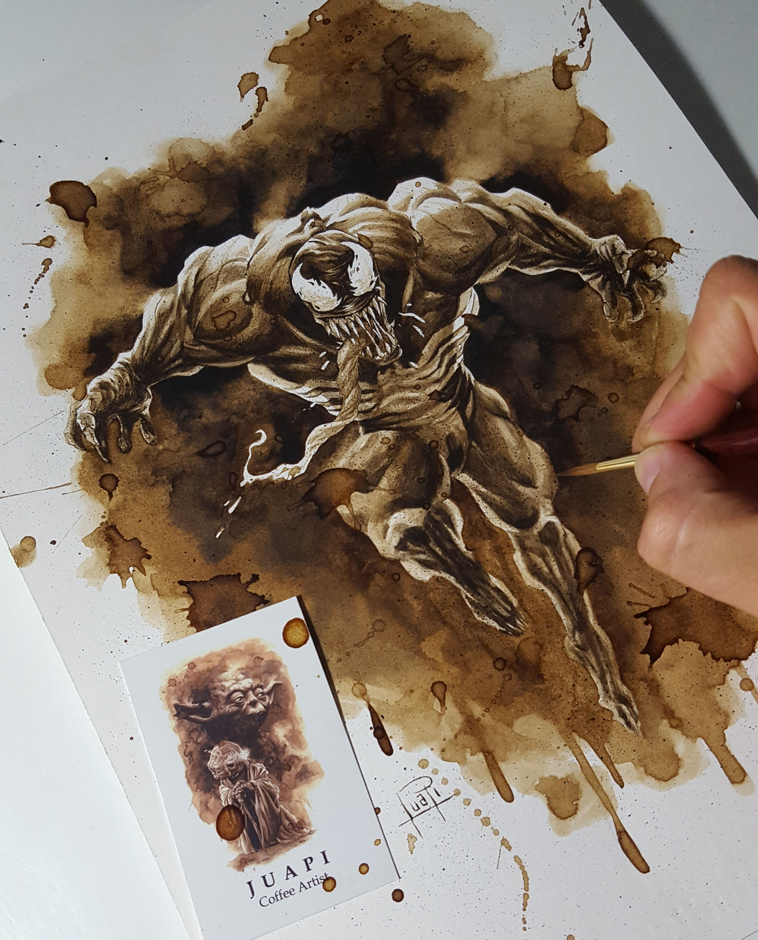 Venom - Original Coffee Art