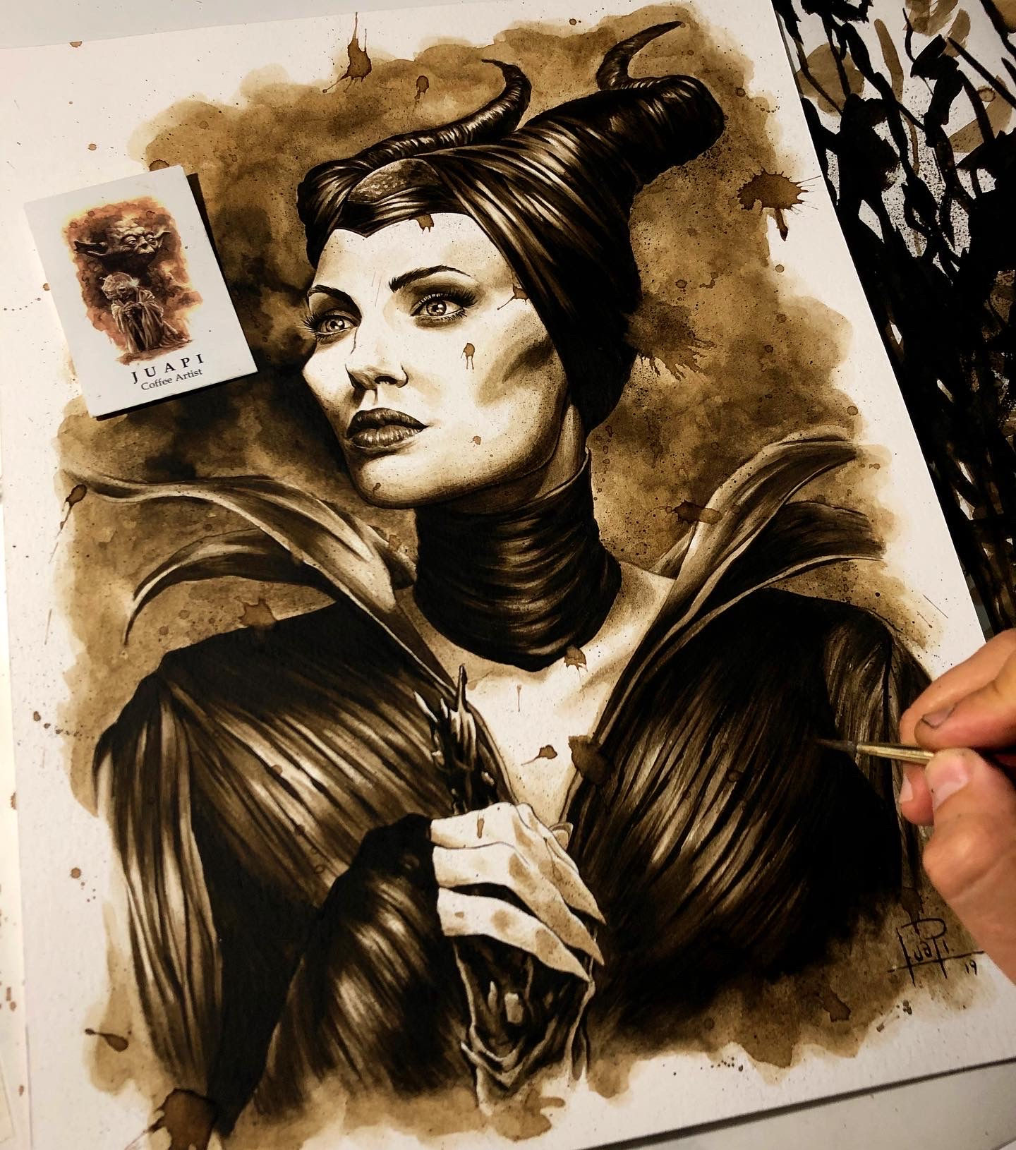 001. Coffee Art Print