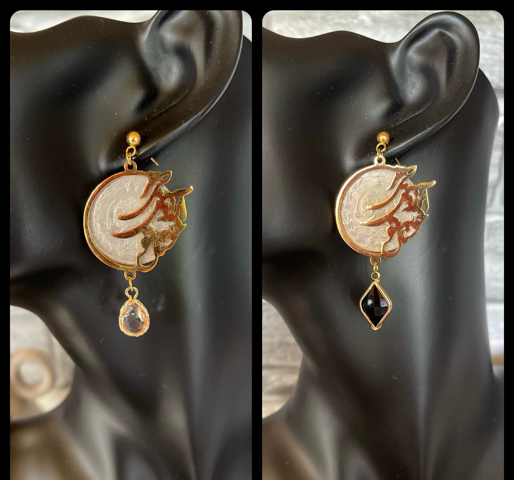 SE0107 هر چی آرزوی خوبه مال تو / persian coin earrings 