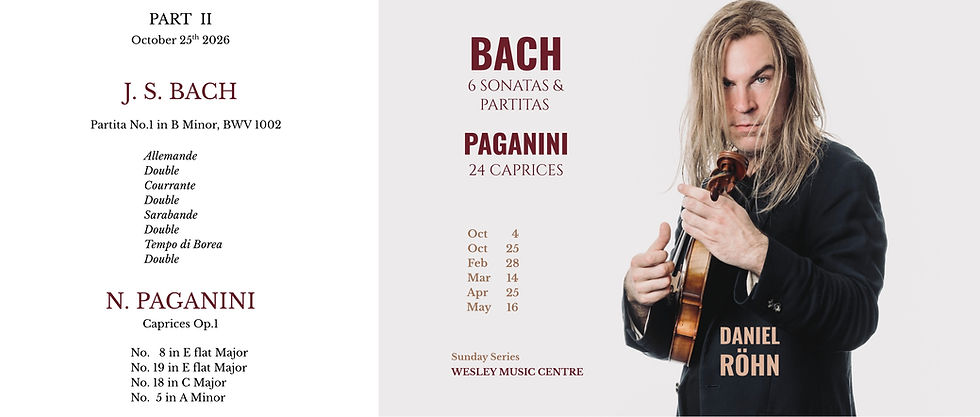 Bach & Paganini part II - Daniel Röhn