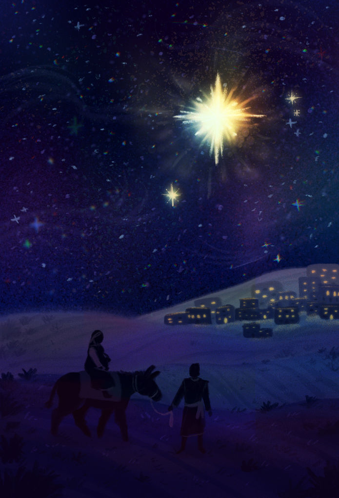 Christmas concert flyer concept