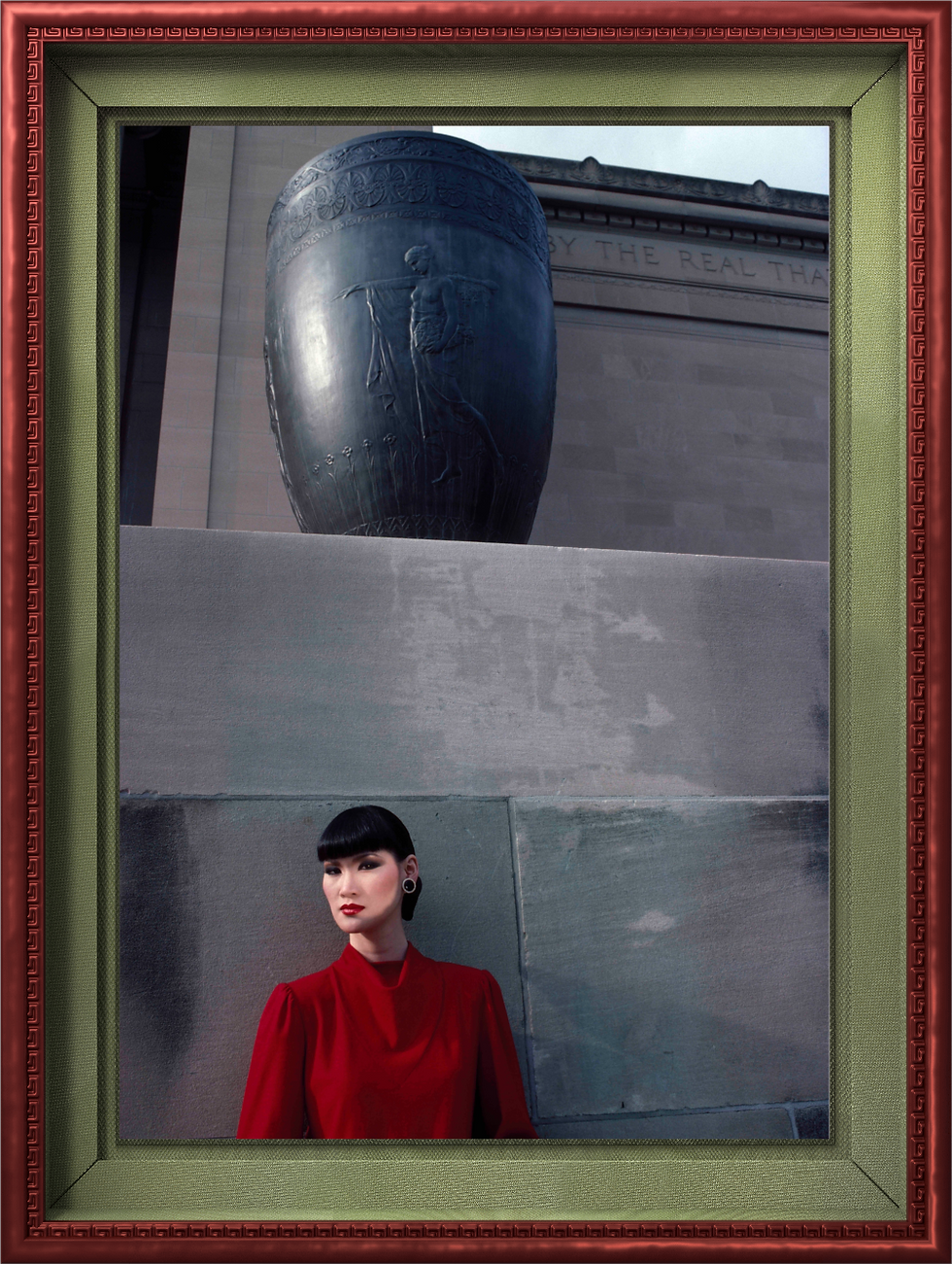 Thumbnail: Red Dress and Vase - Saks 5th Avenue