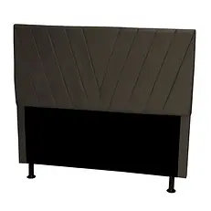 Cabeceira Casal Grécia Suede Castor.webp