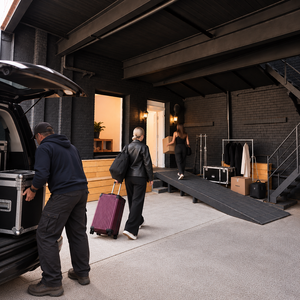 Photography studio in Manchester with ground-floor loading access, making equipment, props