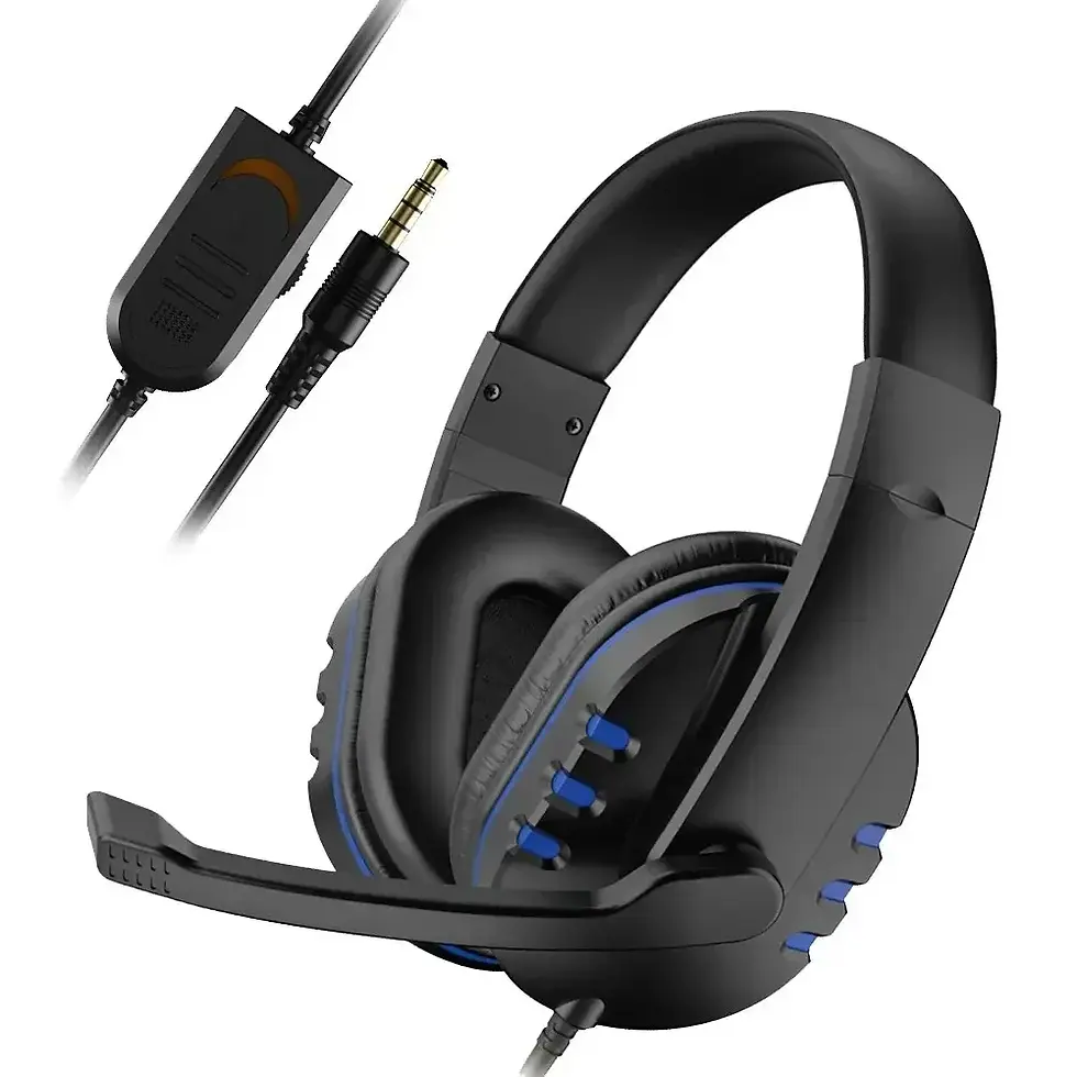 Thumbnail: 3.5mm Headphones Wired Gaming Headset Earphones For PS4 Play Station 4 Game PC C