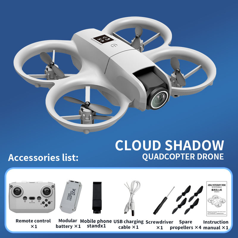 Thumbnail: New H135 Mini Drone WIFI FPV Hover Professional 4K Camera Pocket Coloful Lights 