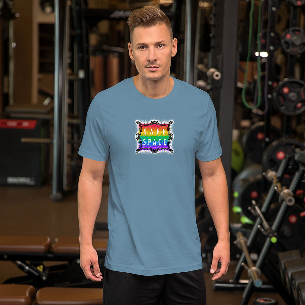 Thumbnail: Safe Space Rainbow: Short-Sleeve Unisex T-Shirt