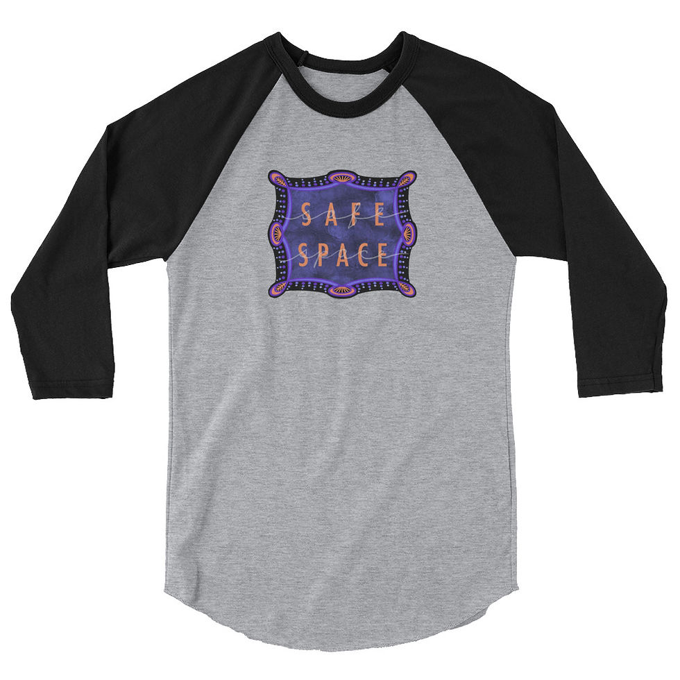Thumbnail: Safe Space: 3/4 sleeve raglan shirt