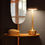 Miniatura: Lampada led in metallo dorato touch ricaricabile Horizon