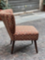 Miniatura: Poltrona in tessuto e legno di mango "Joshua"