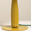 Miniatura: Lampada in metallo a fungo giallo senape "Icles"