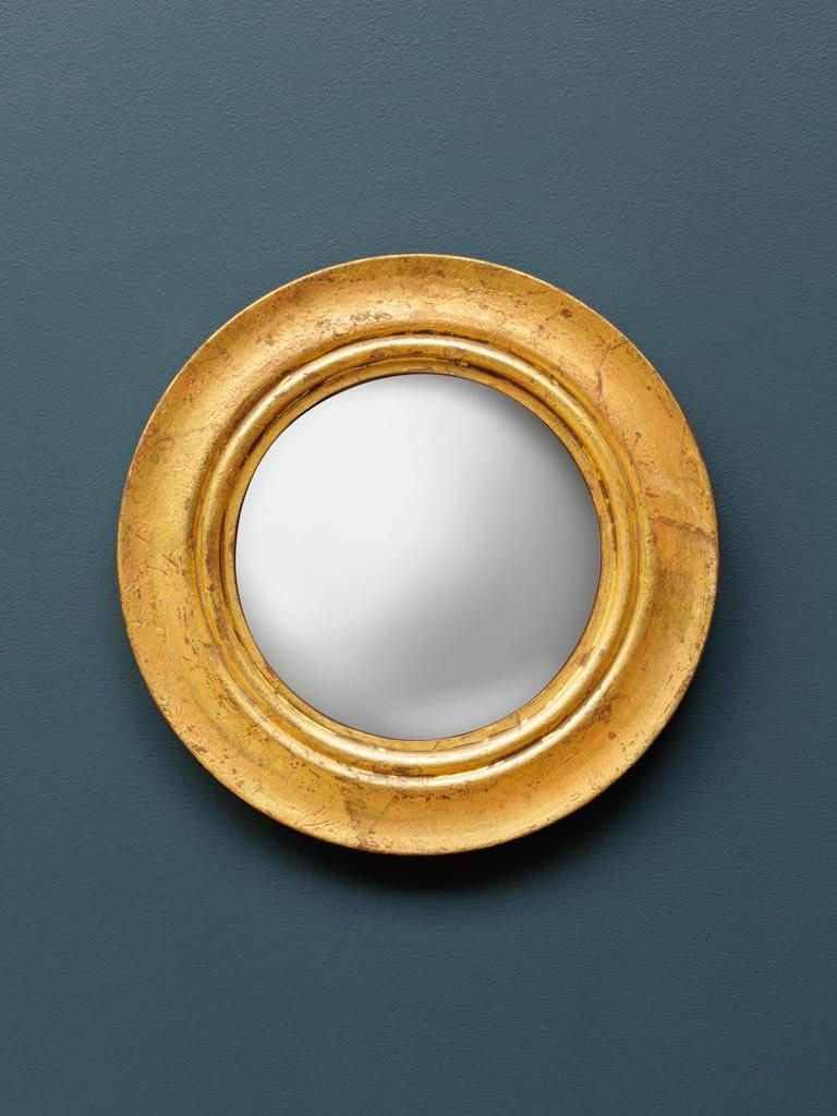Miniatura: Specchio convesso in legno, oro invecchiato, Luis