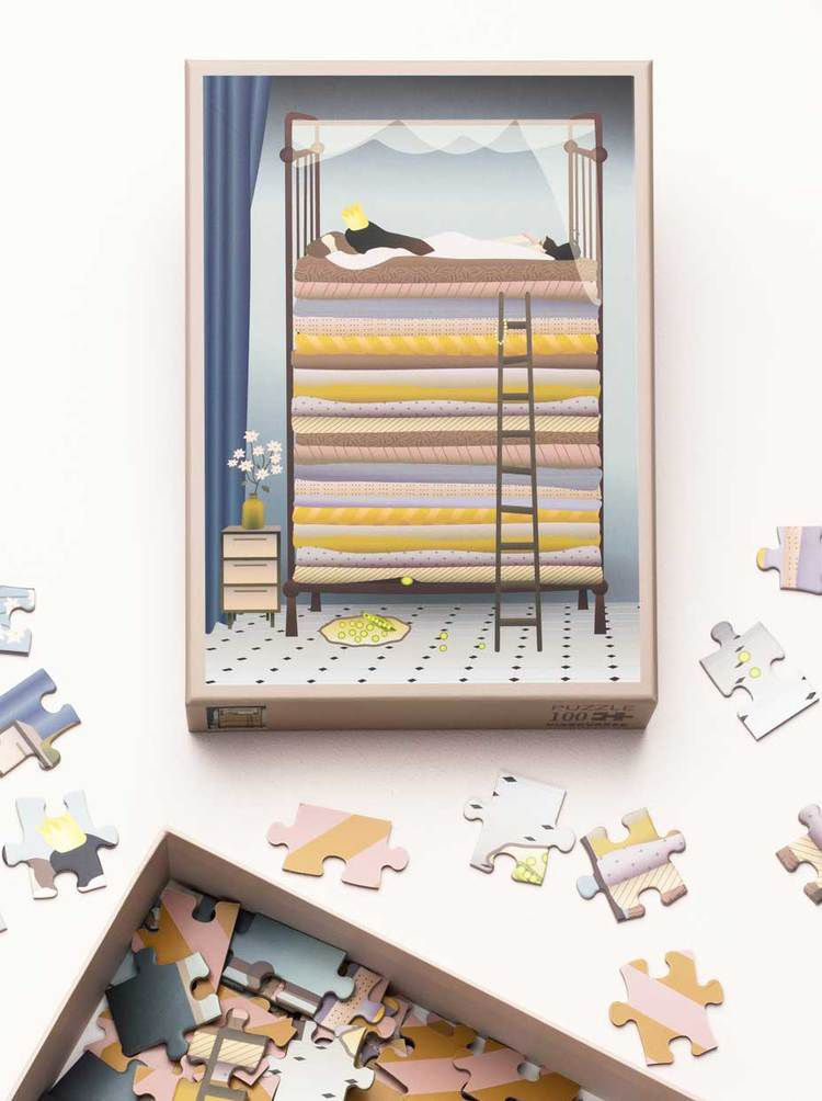 Miniatura: Puzzle per bambini LA PRICIPESSA SUL PISELLO 100pz