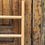 Miniatura: Scala in legno di eucalipto con dettagli blu