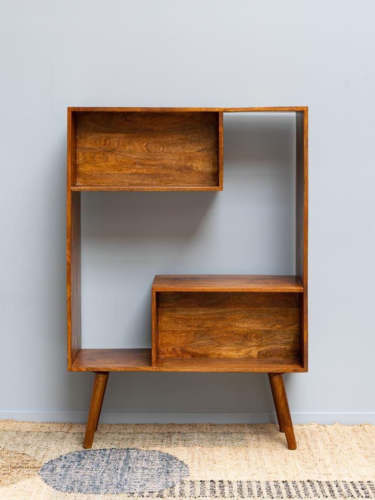 Miniatura: Etagère in legno di mango reversibile "Open"