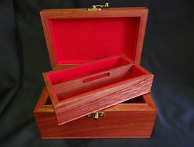 Solid Jarrah Pen Box with Lift Out Tray