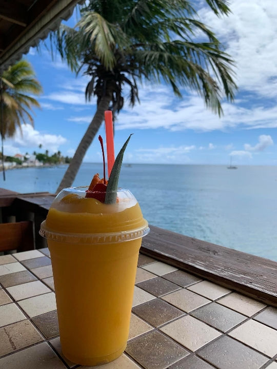 Orange Mango Dacquiri on the beach