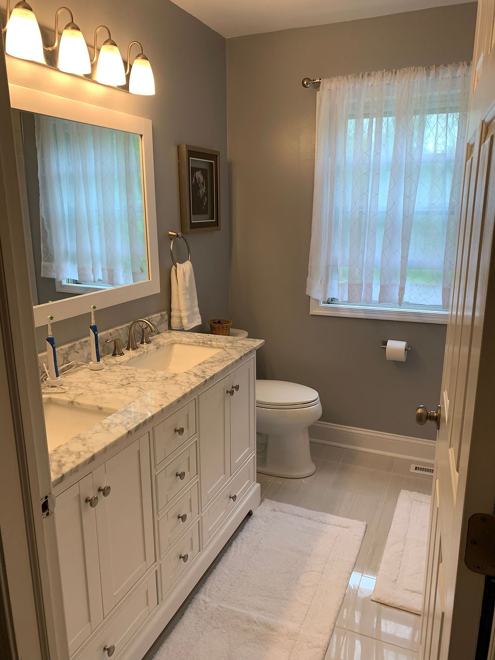 New powder room construction in Wilmington DE