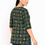 Thumbnail: Dark Green Printed Cotton Short Kurta Top for Women