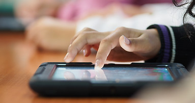 Clicking on a Tablet